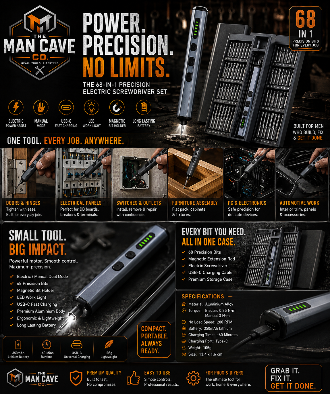 TITAN DRIVER™ Electric Screwdriver Set